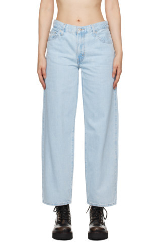 Blue Baggy Dad Jeans | SSENSE