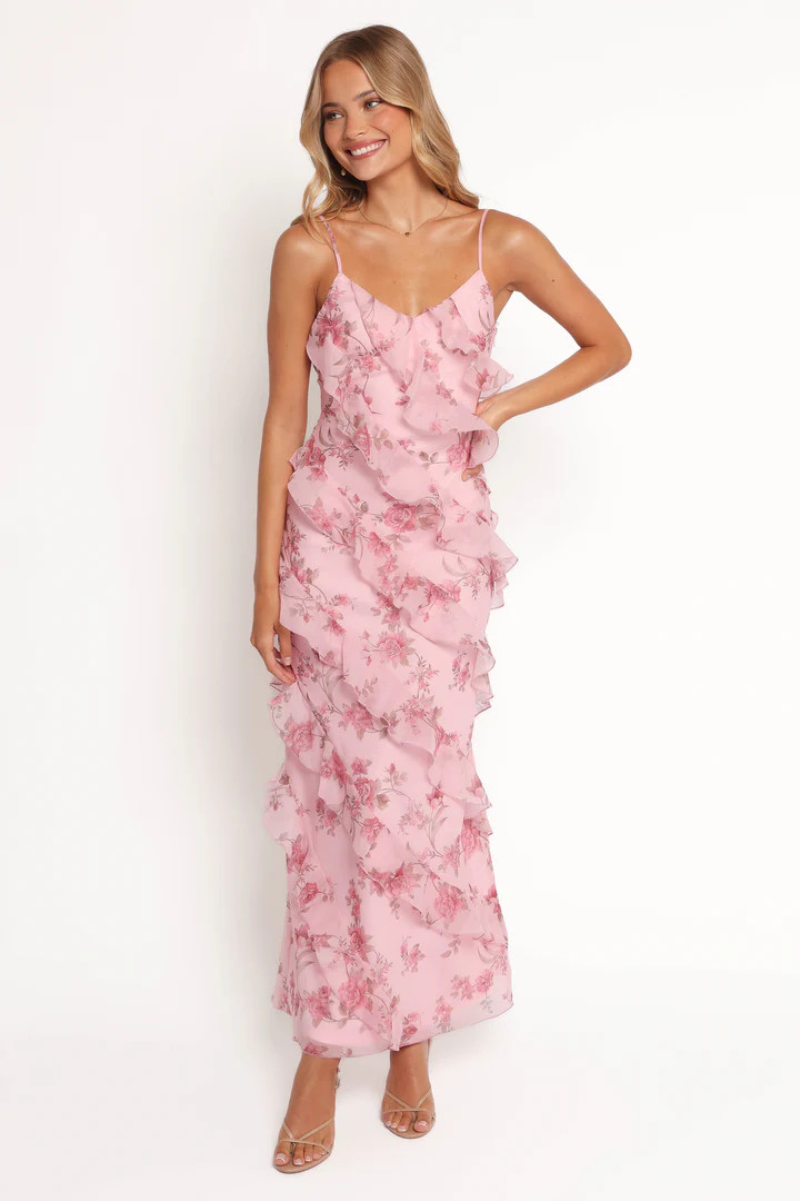 Ciao Ruffles Maxi Dress - Pink Floral | Petal & Pup (US)