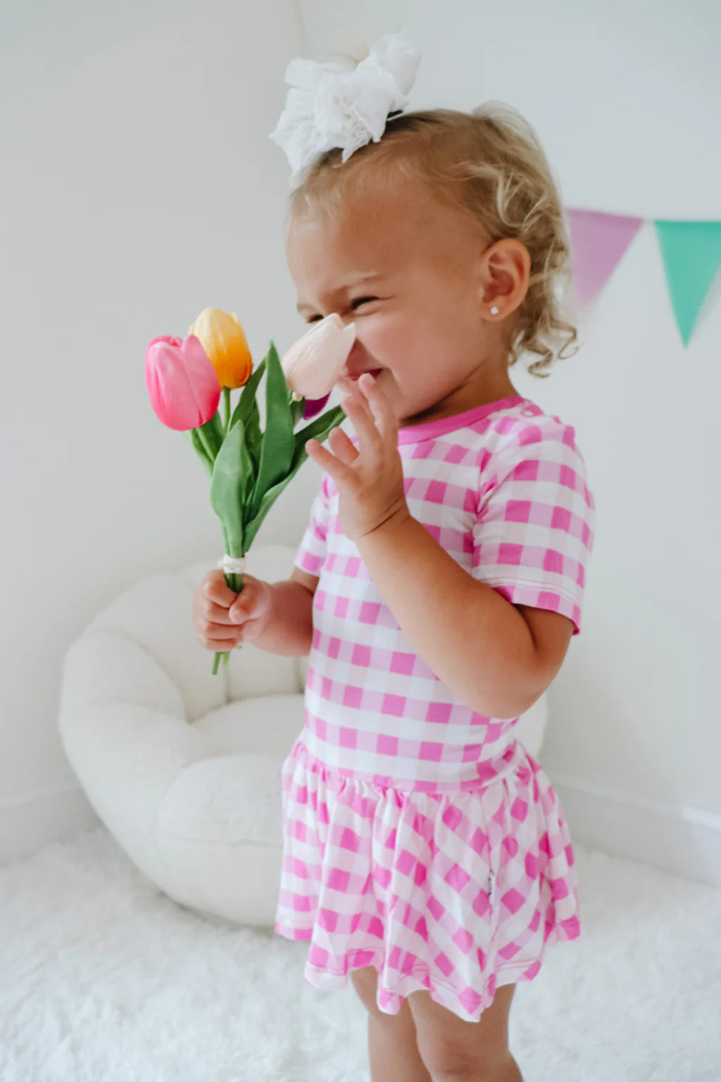 PINKNIC GINGHAM DREAM BODYSUIT DRESS | Dream Big Little Co.