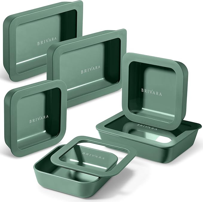 Ceramic Coated Glass Food Storage Container | No PTFE, PFOA, PFAS, and BPA | Reusable Non Toxic M... | Amazon (US)