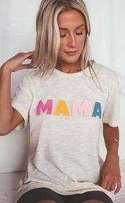 friday + saturday: mama color block t shirt | RIFFRAFF