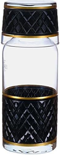 Ons Elite Bedside Water Carafe with Glass Set – European Quality Glass - Glass Carafe 24 oz / C... | Amazon (US)