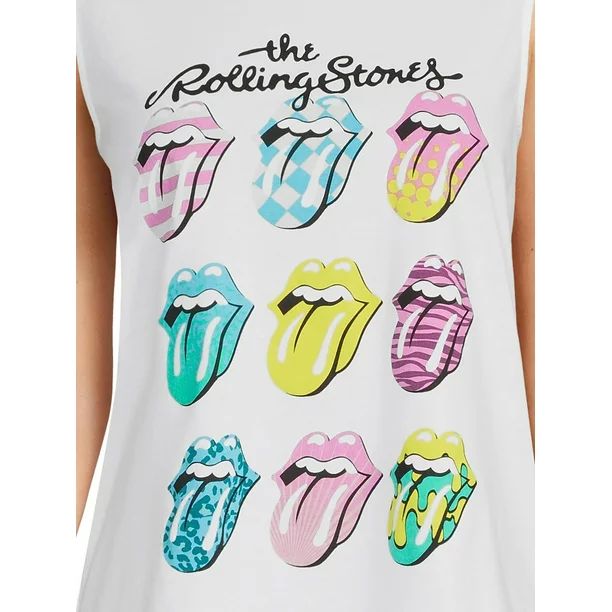 Time and Tru Women's Graphic Print Band Tank Top | Walmart (US)