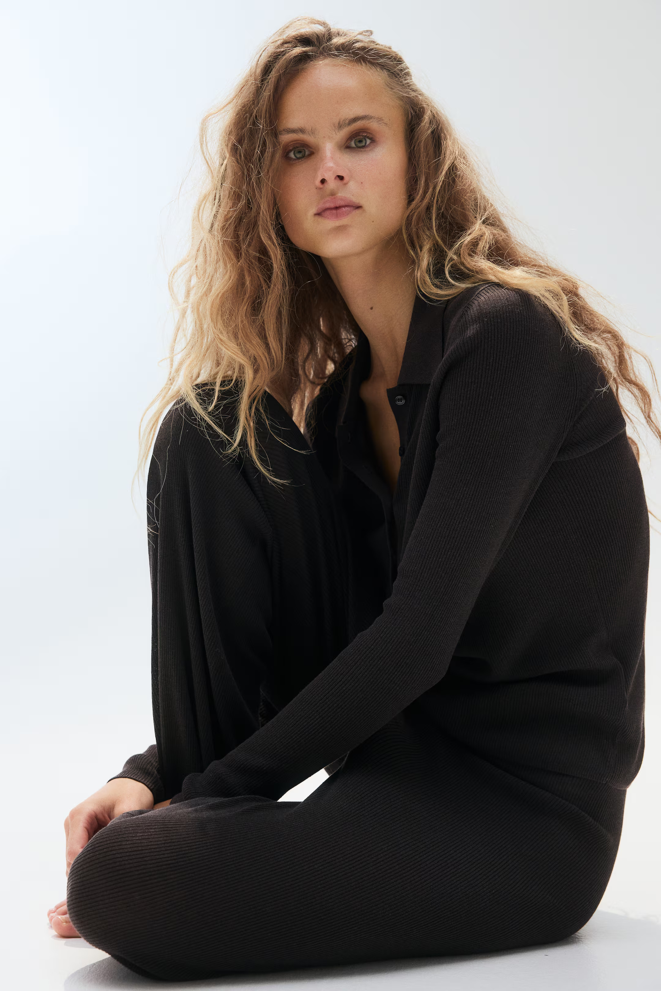 Rib-knit polo shirt | H&M (UK, MY, IN, SG, PH, TW, HK)