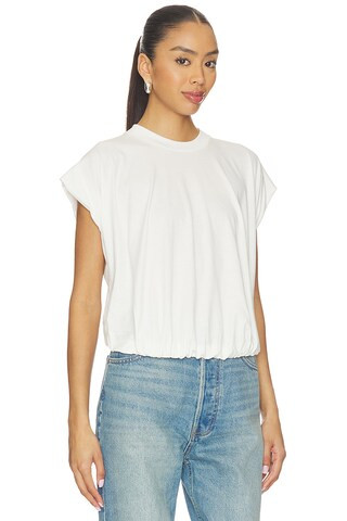 Millie Bubble Tee in Le Blanc | Revolve Clothing (Global)