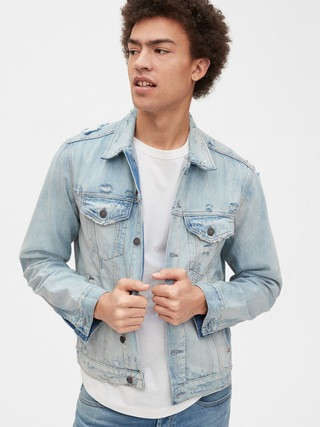 Gap 50th Anniversary Destructed Icon Denim Jacket | Gap (US)