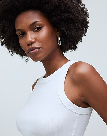 Brightside Rib Cutaway Tank | Madewell