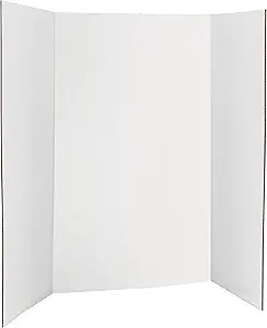 Trifold Poster Board 36" x 48" White Presentation Board Science Fair Display Boards - for School,... | Amazon (US)