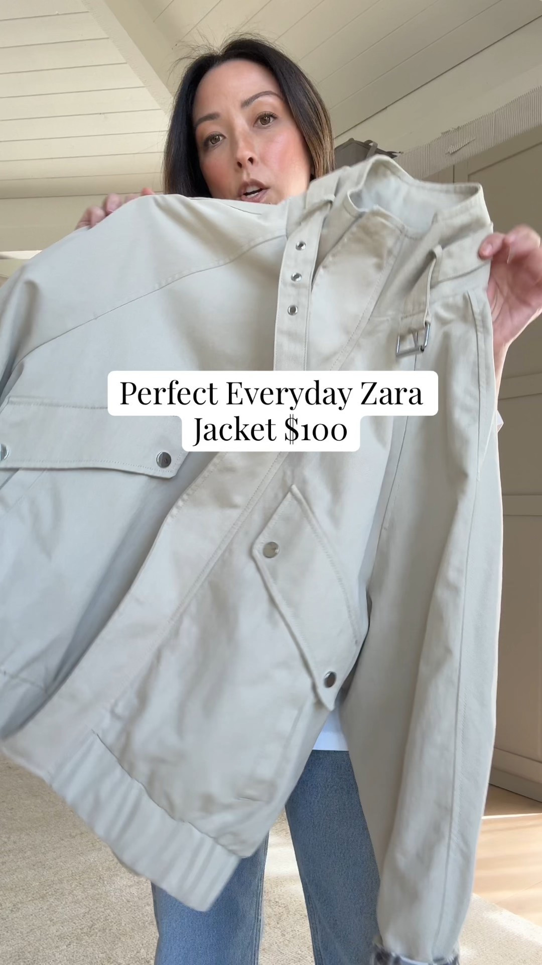 Spring Jackets: Zara High Neck Beige Jacket. I love his jacket! The color coupled with the high neck and details, makes this a great elevated everyday option.

Zara jacket xs - runs oversized
Madewell tee xs
AGOLDE Valen jeans 24 - cut hems
Madewell socks - old
Dolce Vita Sneakers 6 - run small
Liffner Hobo Pillow bag
Celine sunglasses
Quince earrings
Dorsey James necklace 15"

#LTKgrwm #LTKmomlife #LTKPetite