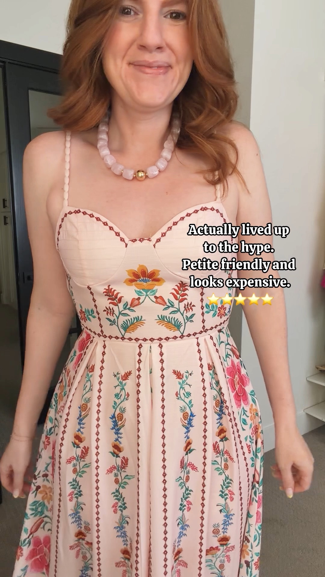 Designer inspired dress is so good! Wearing size small.