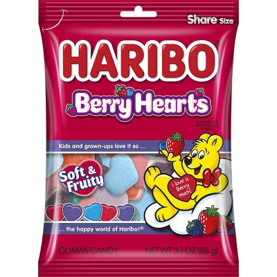 Haribo Valentine's Berry Hearts Bag - 3.1oz | Target