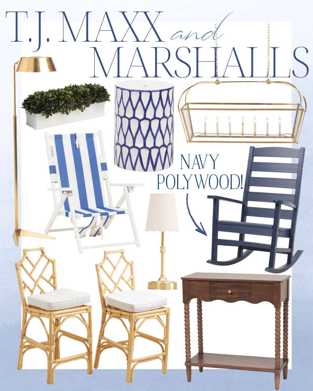 T.J. Maxx and Marshalls finds!

living room | bathroom | bedroom | home decor | home refresh | bedding | nursery | classic home | traditional home | blue and white | furniture | coffee table | southern home | coastal home | grandmillennial home | scalloped | woven | rattan | classic style | preppy style | grandmillennial decor | blue and white decor | classic home decor | traditional home | bedroom decor | bedroom furniture | dresser | blue chair | brass lamp | floor mirror | euro pillow | white bed | linen duvet | side table | rug | glassware | cups | plates | hosting | kitchen spring | sale picks | outdoor furniture | porch | beach | Lillian August | Karma Home | Ballard Designs 

 #LTKHome