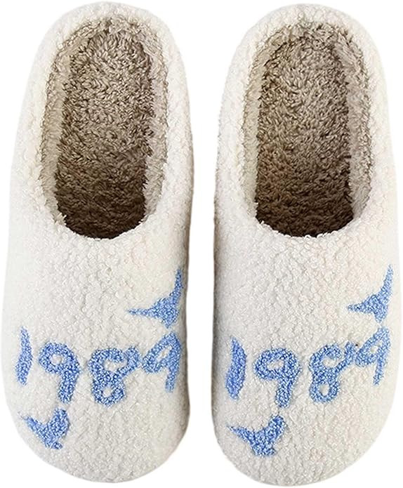 1989 Taylor Slippers For Women Men,Cute Comfy Bedroom Slippers,Fall Home Slippers House Slippers,... | Amazon (US)