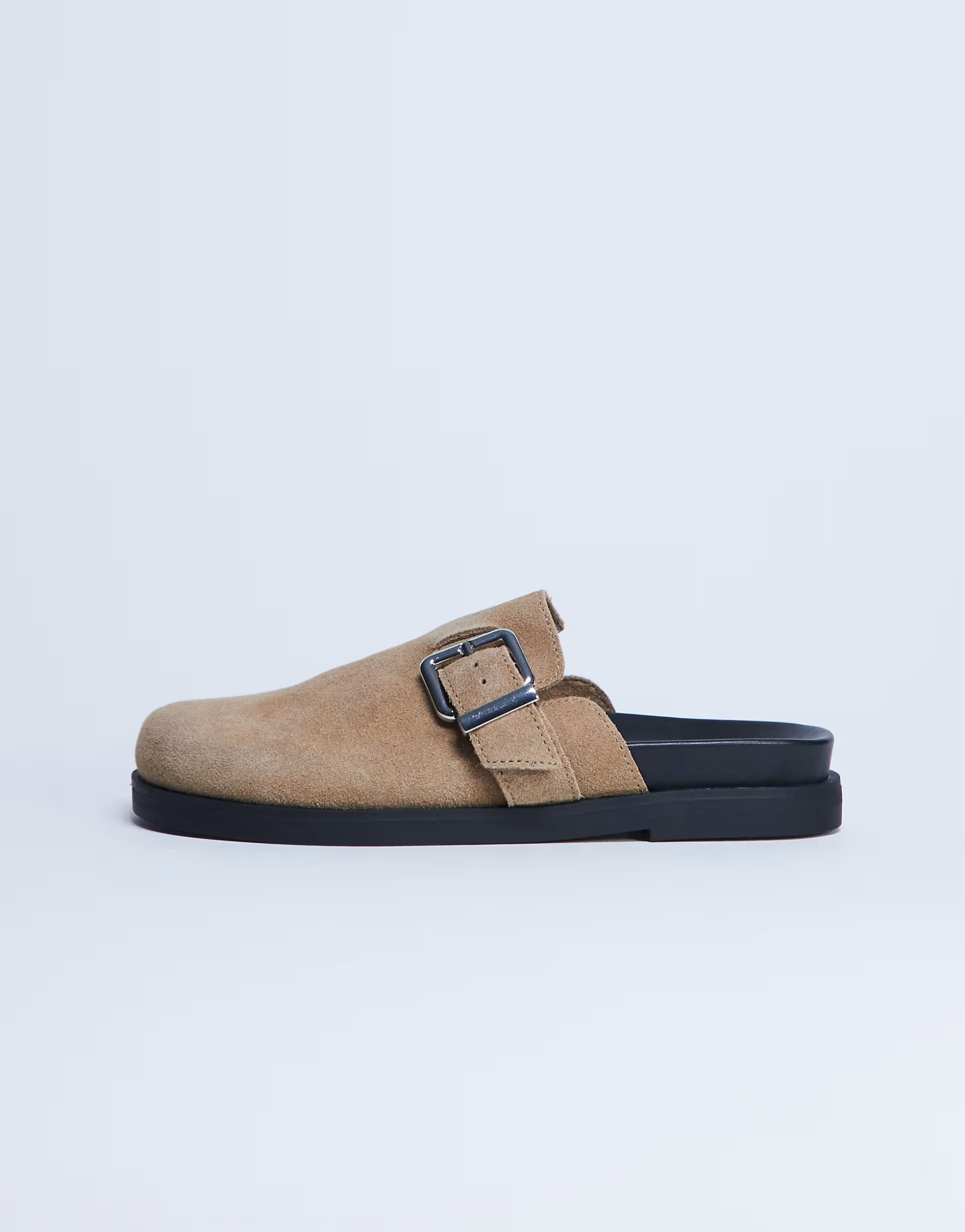 Topshop Amy slip on mule with buckle in beige | ASOS (Global)