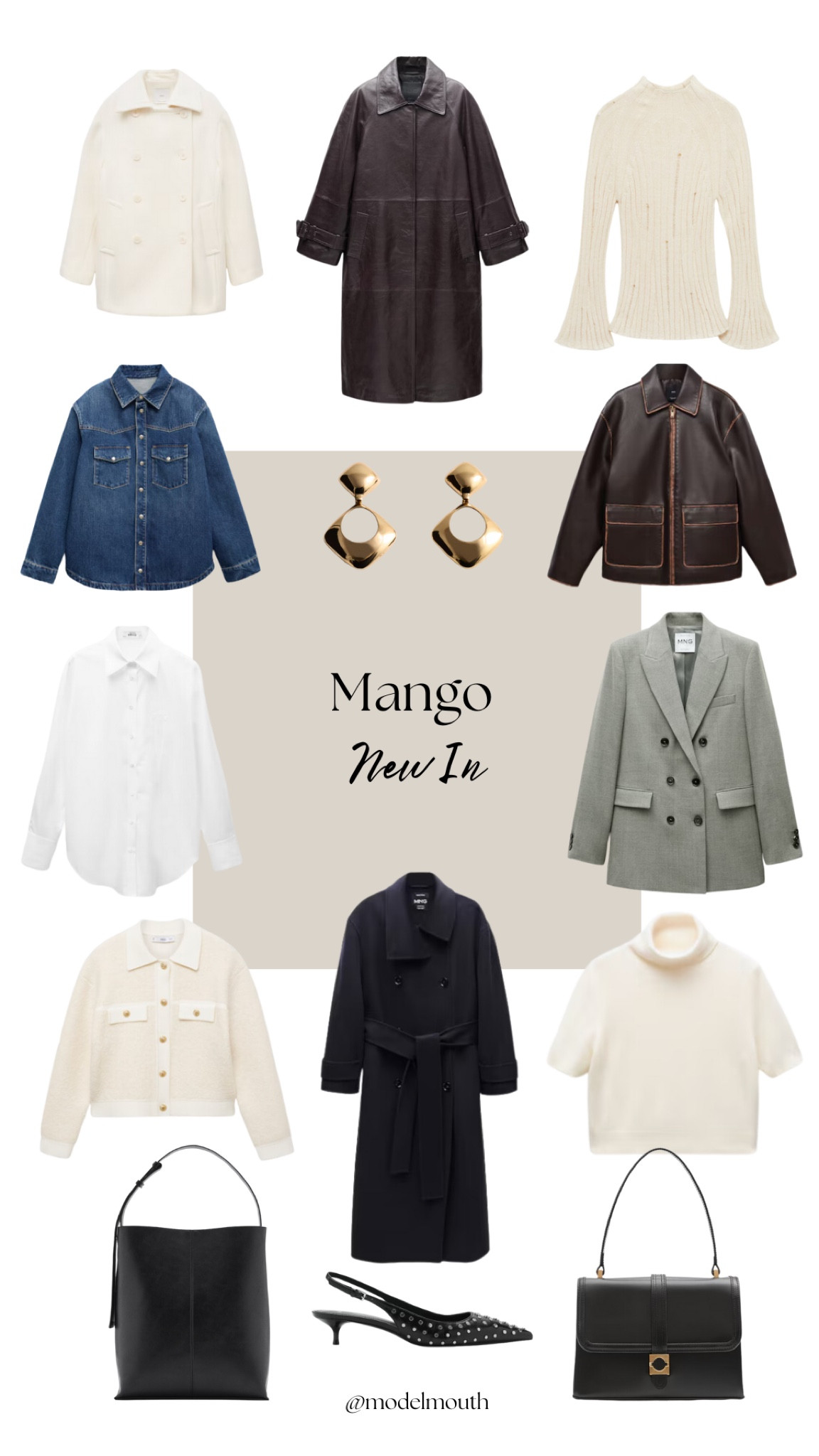 Mango new in ✨
My fav new in Mango pieces. 
High street style, autumn fashion, knitwear, transitional outfit, layering, autumn jackets, trench coat, denim shirt, sling backs, black bag 

#LTKuk #LTKautumn #LTKstyletip