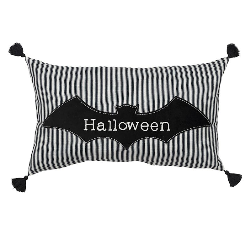 Halloween Bat Oblong Throw Pillow, 14x24 | At Home