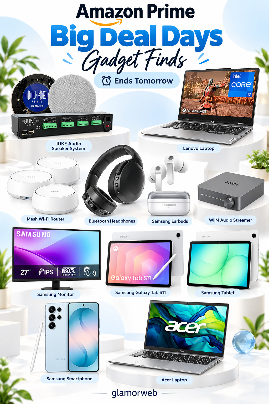 Amazon Prime Big Deal Days are ending tomorrow, and the gadget deals are seriously worth checking out 👀✨ I found so many good tech picks—from laptops and tablets to headphones, earbuds, monitors, Wi-Fi upgrades, and smart audio finds. Perfect time to upgrade your setup, grab a gift early, or finally snag that tech item sitting on your wishlist. Deals can move fast, so I’d definitely peek before the sale wraps up! 💻🎧📱
#AmazonPrimeBigDealDays #AmazonDeals #AmazonFinds #TechDeals #GadgetFinds #AmazonTech #PrimeDayDeals #LaptopDeals #TabletDeals #HeadphoneDeals #TechFinds #ElectronicsDeals #AmazonMustHaves #GadgetDeals #TechFavorites #HomeOfficeFinds #AmazonPrimeDeals #DealAlert #TechEssentials #Glamorweb 

 #LTKSeasonal #LTKSaleAlert