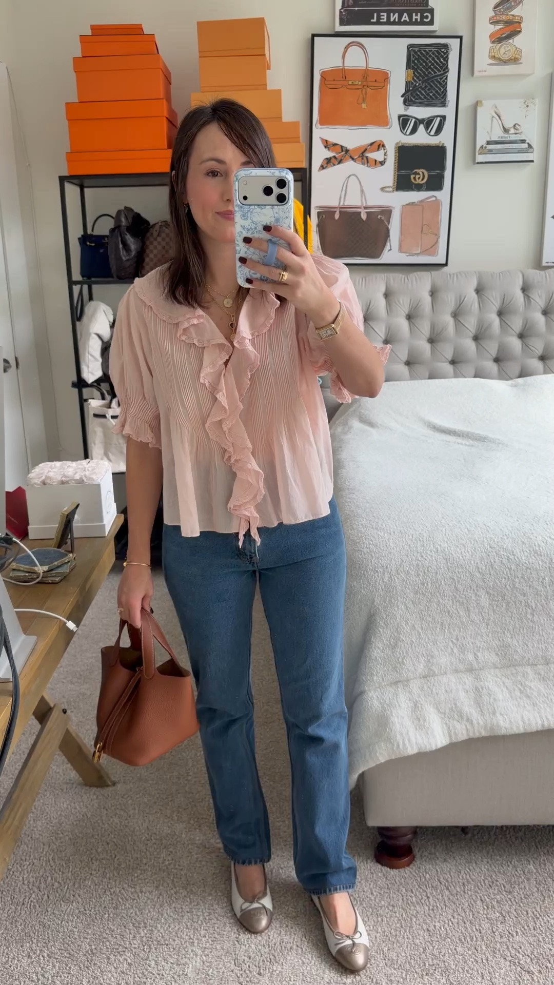 Doen blouse, vintage Levi’s and Chanel flats are my fave combo these days

#LTKSeasonal #LTKootd