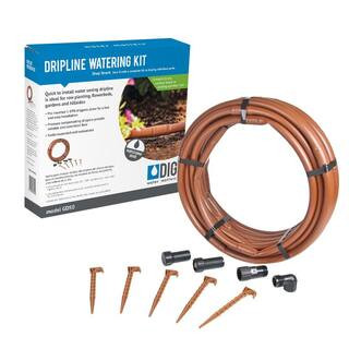 DIG Landscape Dripline Watering Kit w/18 in. Spacing and ½ in. Riser Conversation, Browns / Tans | The Home Depot