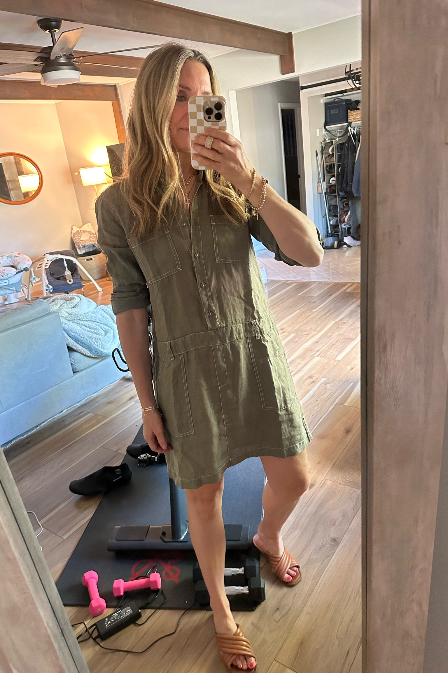 Weekend outfit inspo! Michael Stars long sleeve linen dress. Fall dress, vacation dress, casual dress, teacher outfit 

#LTKOver40 #LTKWorkwear #LTKTravel