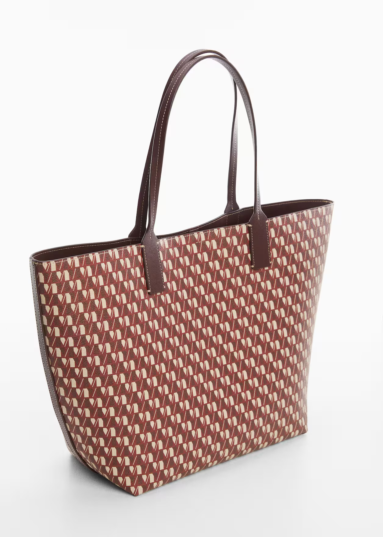 Shopper bag with printed logo -  Women | Mango USA | MANGO (US)