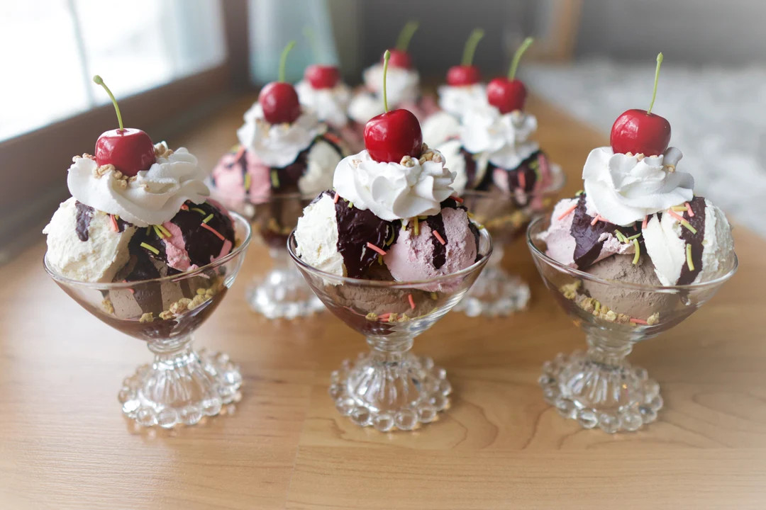 Faux Ice Cream Fake Ice Cream Sundae Display Neapolitan  - Etsy | Etsy (US)