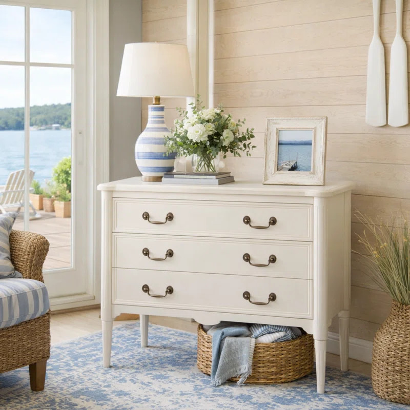 Doniesha Chest With Drawers, Antique White | Wayfair North America