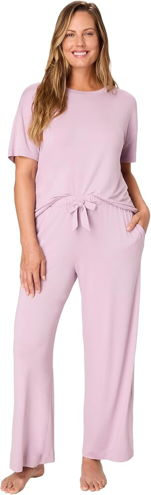 Bali Women's Pajamas Set, Breathable T-shirt & Pants With Pockets, Loungewear for Women, Roomy Fi... | Amazon (US)