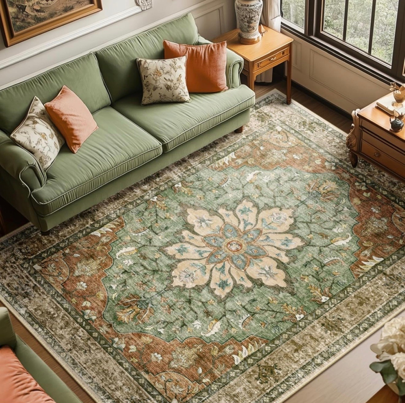 Gorgeous Washable Non-Slip Rug! Transform your space.  Water-repellent which allows for easy cleanup when beverages are accidentally spilled.

#rugfind 

#LTKHome