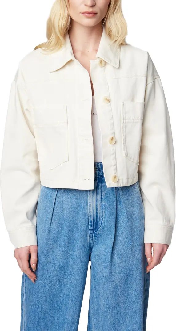 Oversize Crop Cotton Jacket | Nordstrom