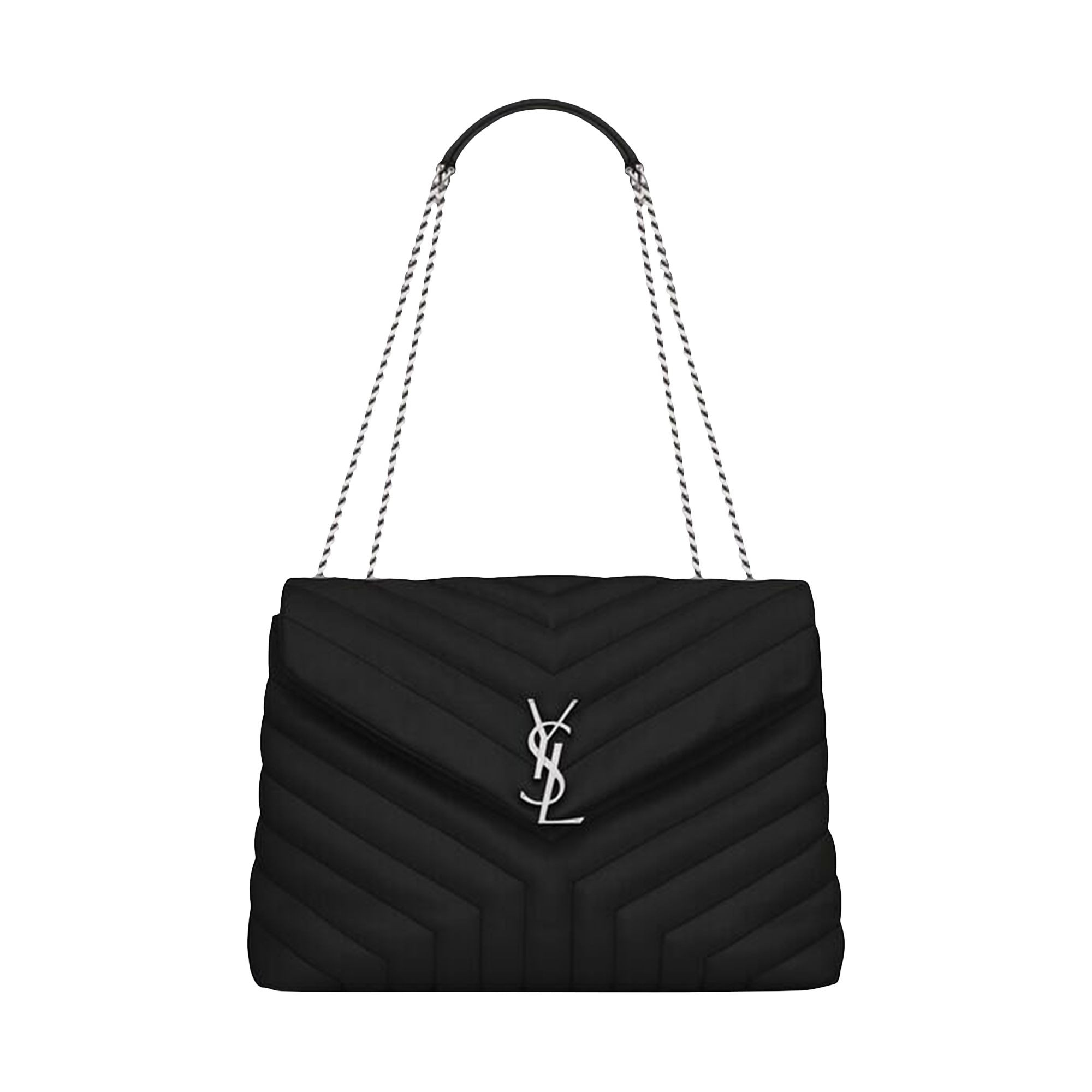 Saint Laurent Medium Loulou Quilted Shoulder Bag 'Black' | Women's Size Onesize | GOAT