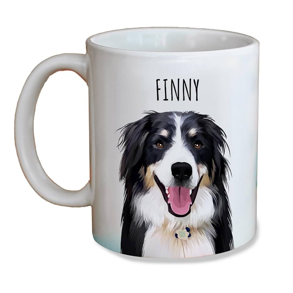 Custom Mug with Your Pet, Personalized Dog Mom Mug Photo, Name Print & 16 Font Options - 11 Oz Cu... | Amazon (US)
