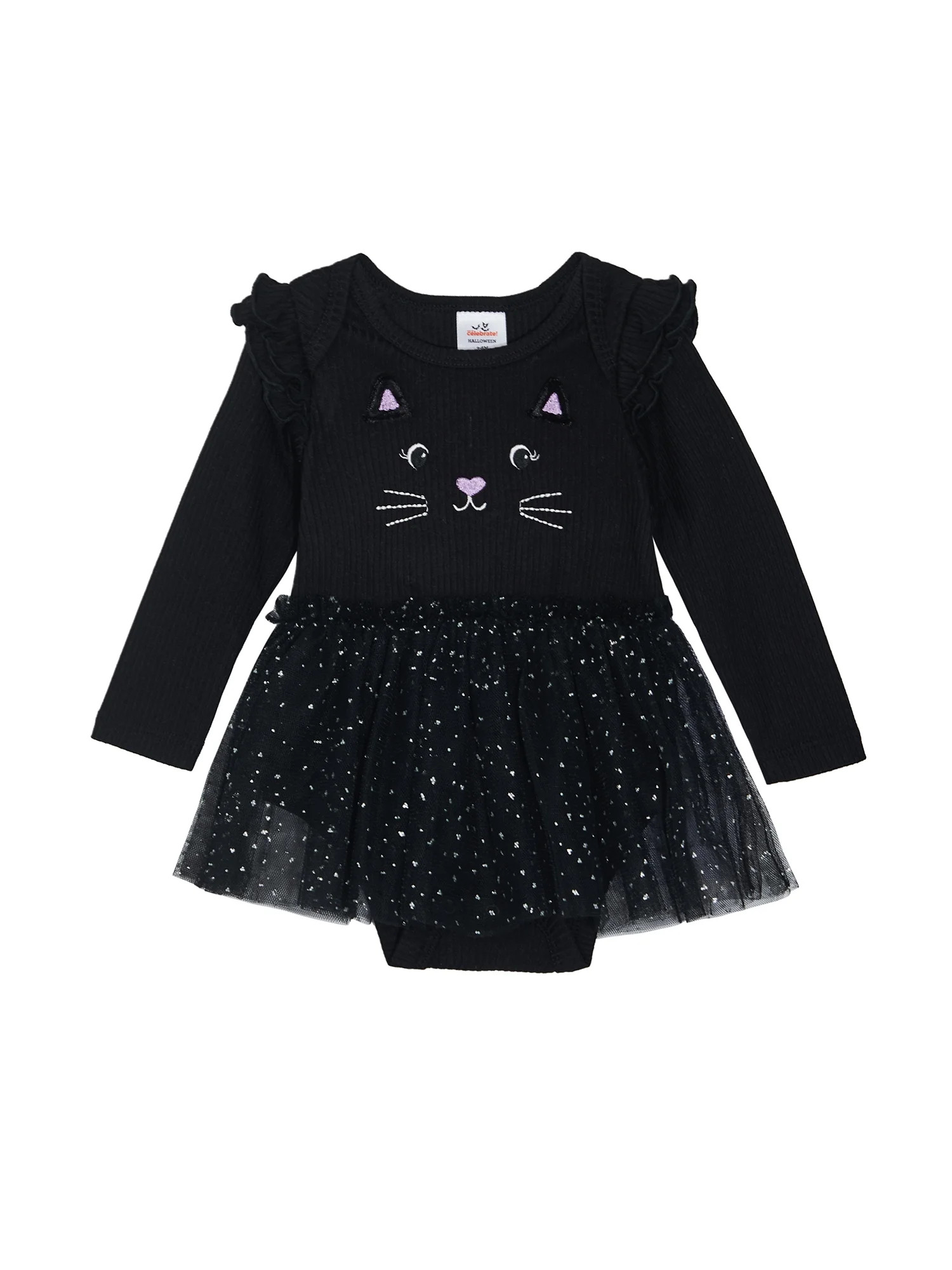 Way to Celebrate Baby Girl Halloween Tutu Dress, Sizes 0-3M, 3-6M, 6-9M | Walmart (US)