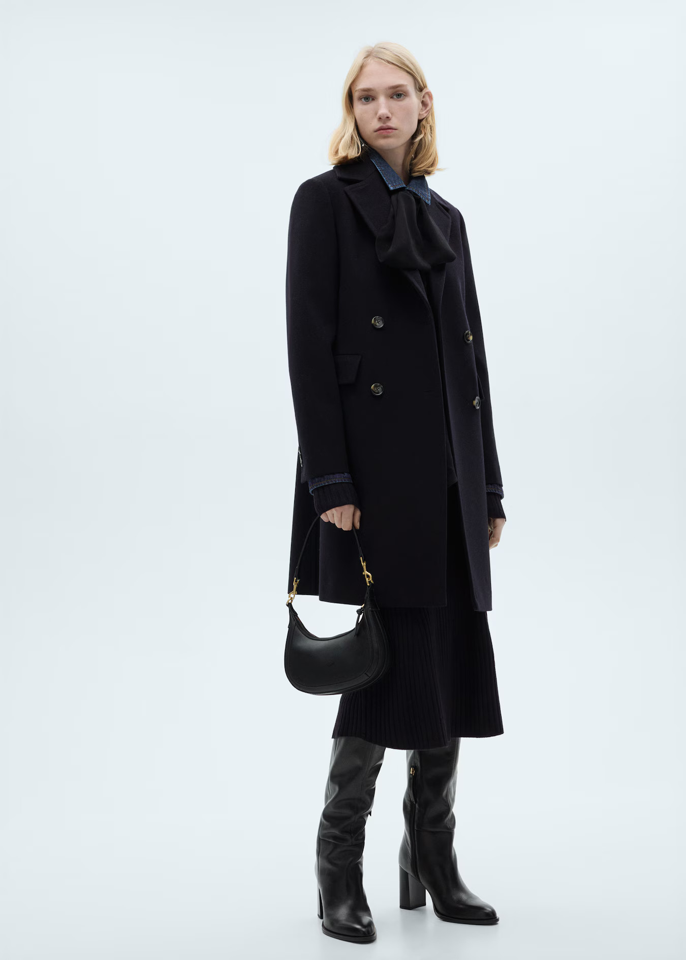 Double-breasted wool coat - Women | MANGO USA | Mango (US/MX/AU)
