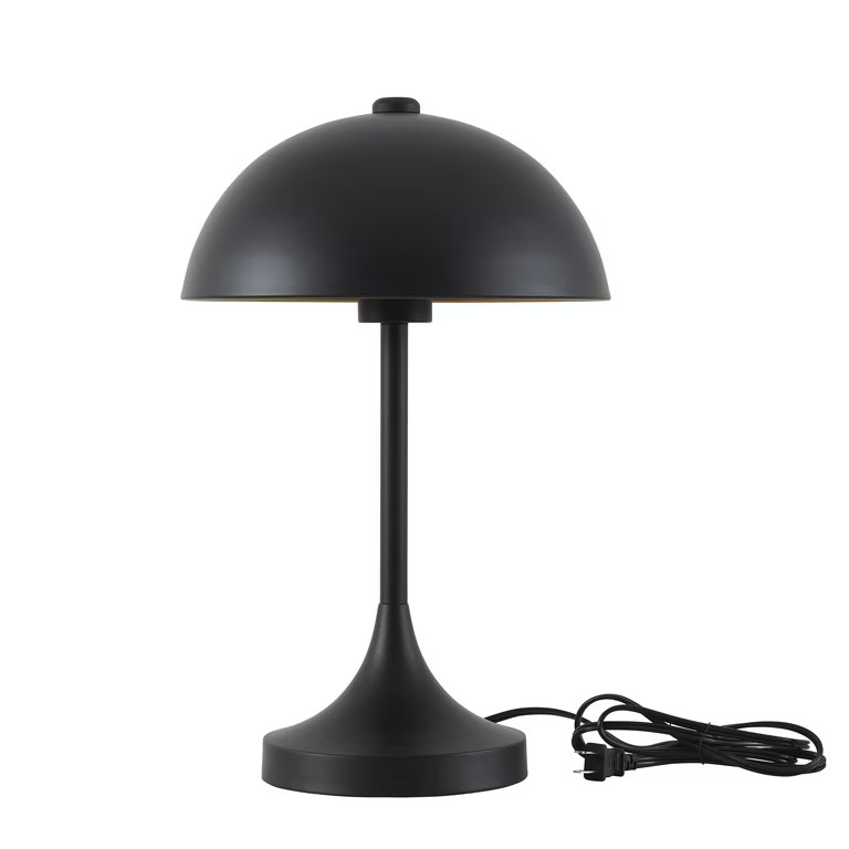 Better Homes & Gardens 18" Modern Dome Touch On/Off Table Lamp, Black - Walmart.com | Walmart (US)