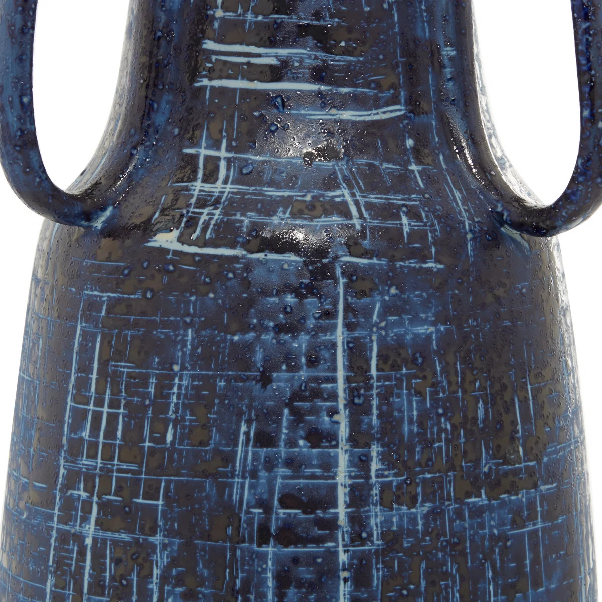 Anne Ceramic Blue Decorative Vase with Handles | Wayfair North America