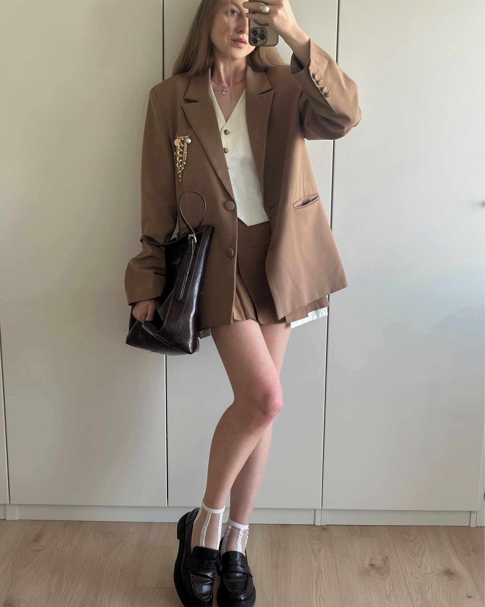when in doubt what to wear to the office (or uni), pick your favorite laid-back oversized blazer, matching skirt (I love mini skirts on tall girls) & comfortable loafers. and voila, the lady is ready to slay in business (or fun after work😉)

my go-to versatile outfit which is perfect for hot summer days (take the blazer off) & comfortable for chilly evenings🍦

#LTKItBag #LTKSeasonal #LTKWorkwear