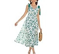 GRACE KARIN Floral Dress for Women Summer Casual Flowy Long V Neck Sundress Sleeveless Tiered Bea... | Amazon (US)