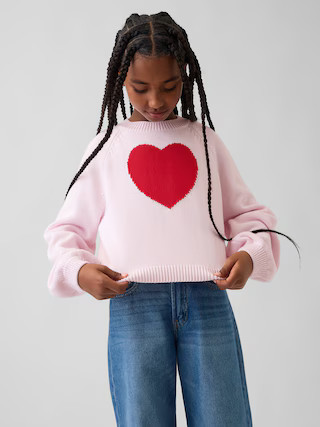 Kids Relaxed Graphic Crewneck Sweater | Gap (US)