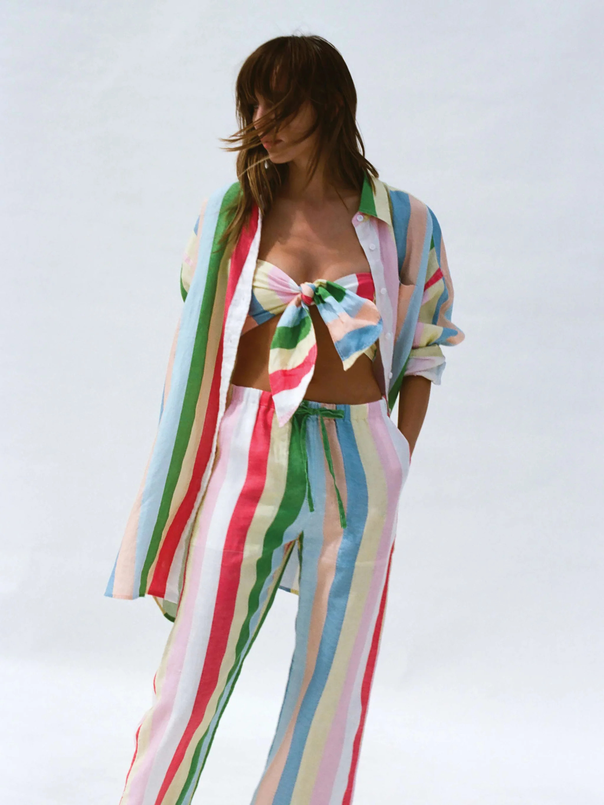 Laidback Linen Pant - Sunbeam Stripe | Faherty