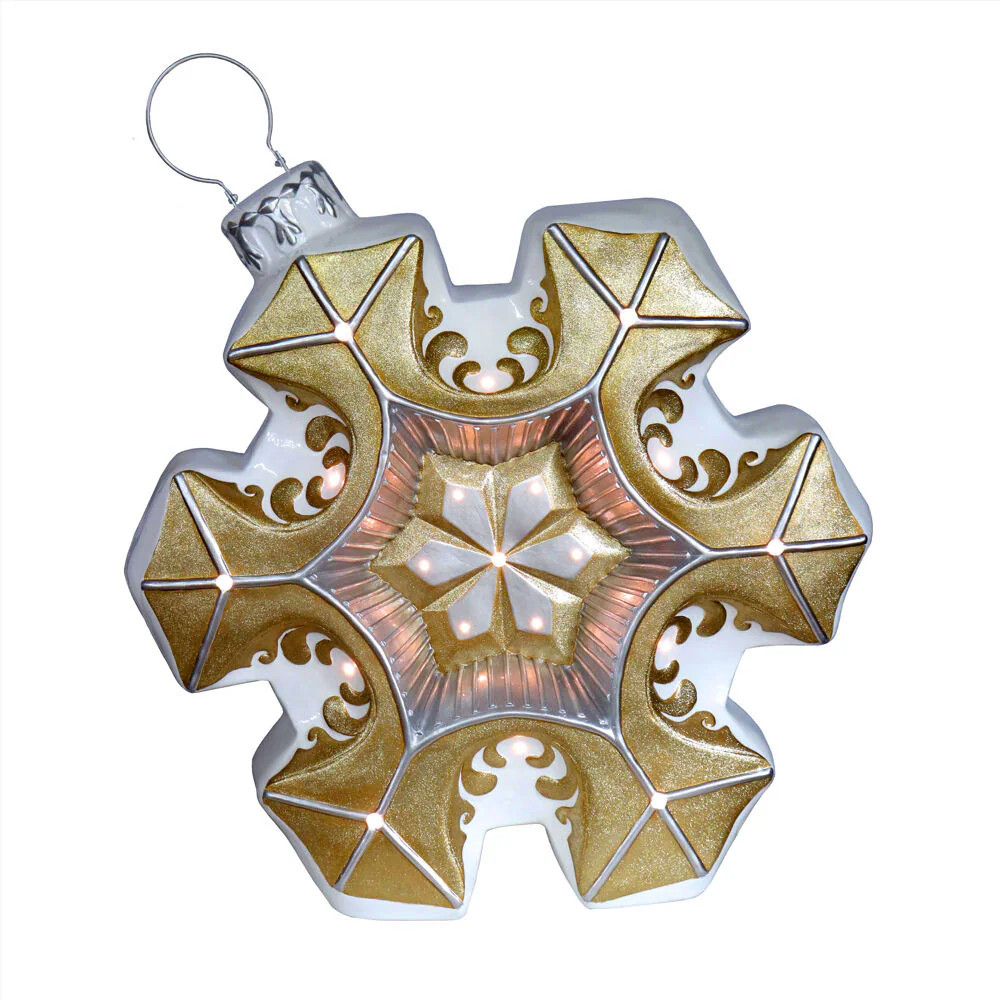 Fraser Hill Farm 36-in Freestanding Ornament Yard decoration with White LED Lights | FFRS036-SNF1-GLD | Lowe's