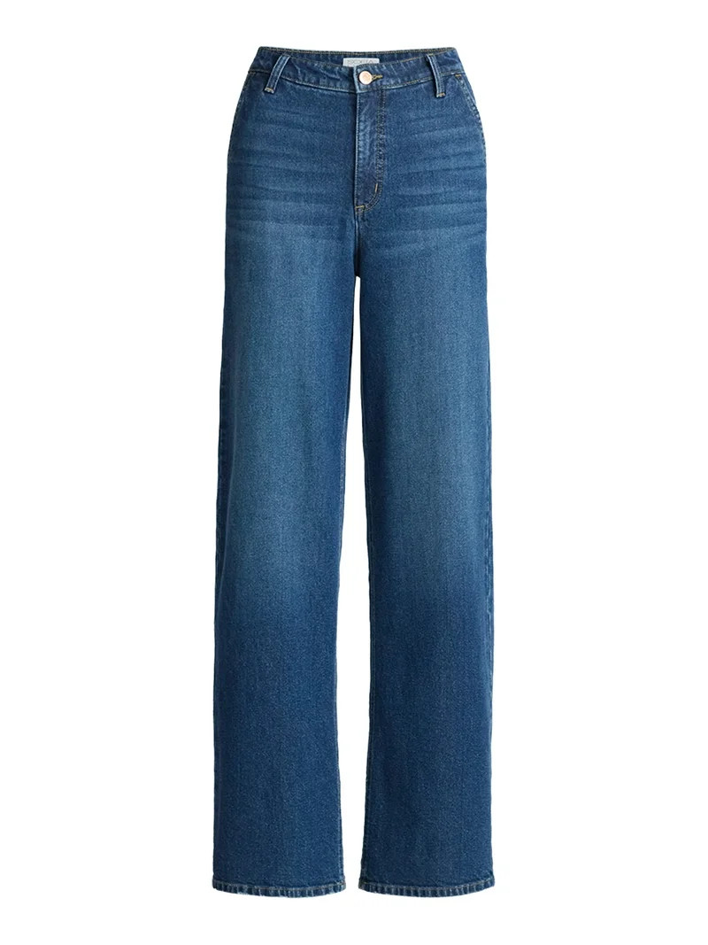 Sofia by Sofia Vergara Women's Diana Relaxed High Rise Straight Jeans, 30", 32.5" and 34" Inseams... | Walmart (US)