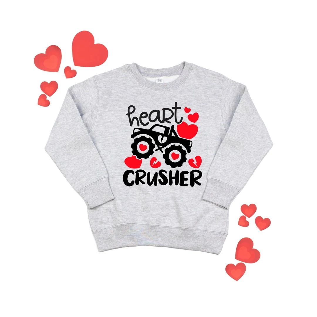 Boys Valentine Sweatshirt Valentines Day Monster Truck Shirt - Etsy | Etsy (US)