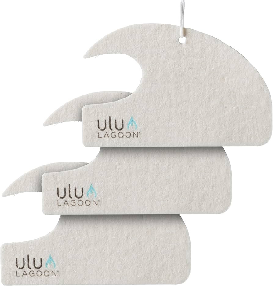 ulu Lagoon Hanging Car Air Freshener | Tropical Beach Coconut Surf Wax Scent Mini Wave | Long Las... | Amazon (US)