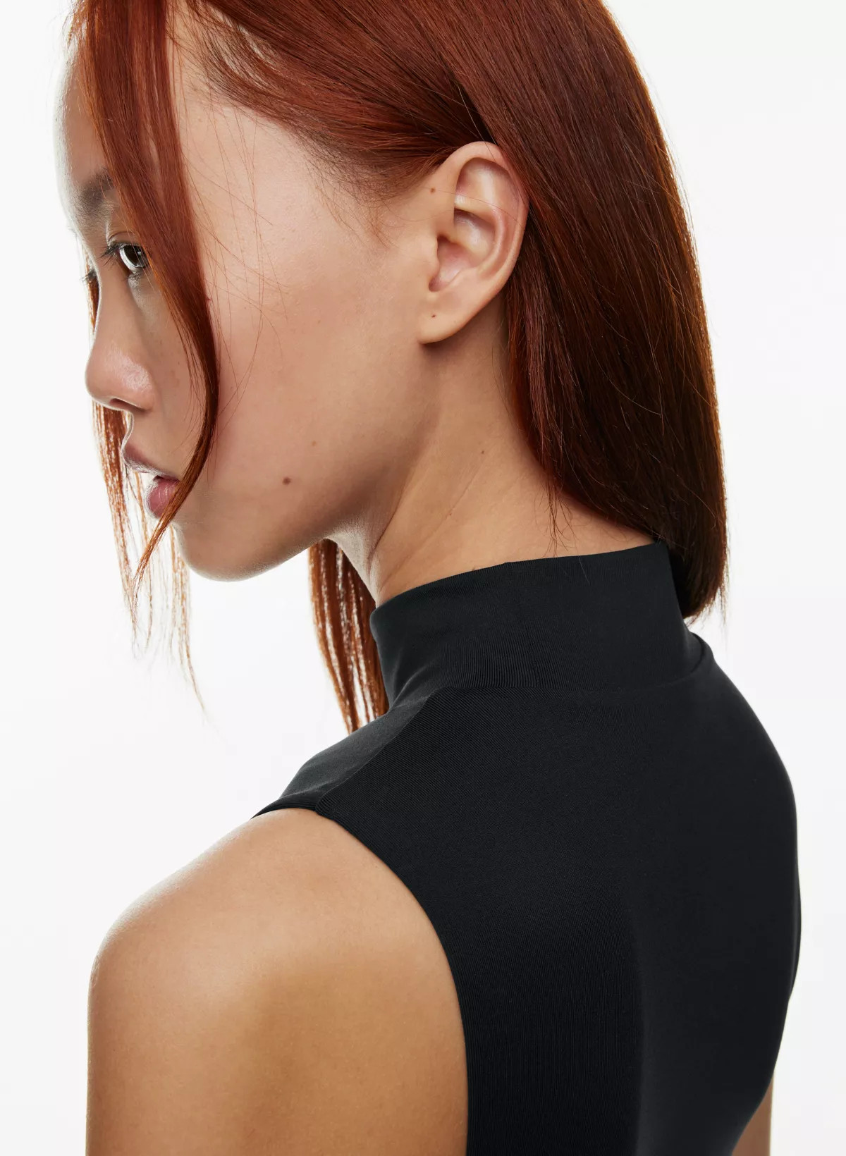 CONTOUR MOCKNECK MINI DRESS | Aritzia