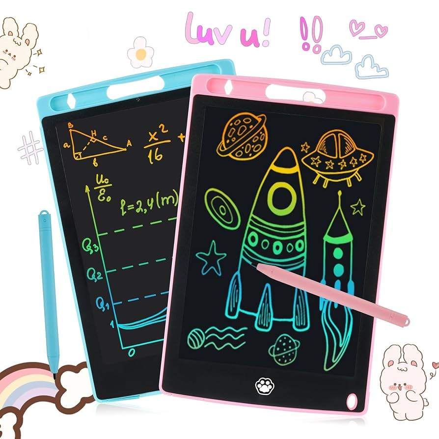 2 Pack LCD Writing Tablet, Electronic Drawing Writing Board, Erasable Drawing Doodle Board, Doodl... | Amazon (US)