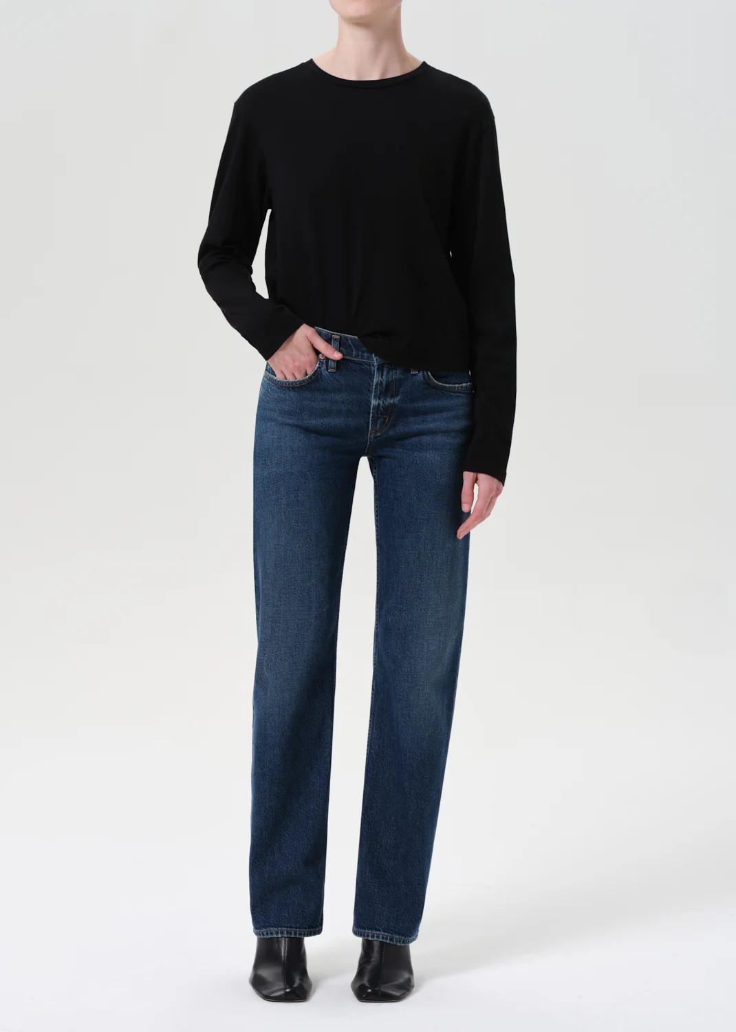 Low Rise Slim (Weightless Stretch) in Slick | AGOLDE