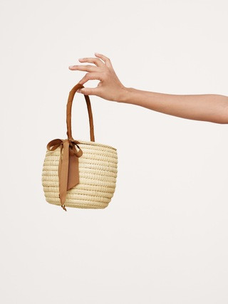 Mini Straw Picnic Bag by Sensi Studio | Banana Republic (US)