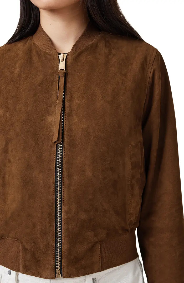 Orten Suede Bomber Jacket | Nordstrom