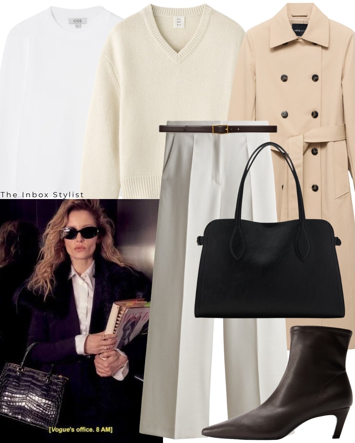 What I wore for work meetings in the city 💼

Including v-neck jumper, long sleeve top, trench coat, tailored trousers, brown belt, black tote bag and brown heeled boots  

#LTKstyletip #LTKworkwear #LTKuk